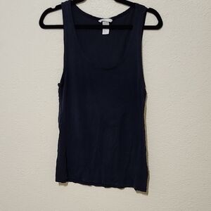 H&M Blue Fitted Tank Top